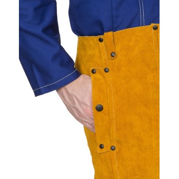 Pantalon en cuir croûte bovin