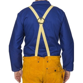 Pantalon en cuir croûte bovin