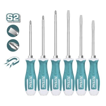 Jeu 6 tournevis industriels  THGSS2606 | Acier