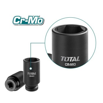 Jeu de 10 douille longues 1/2''  THKISD12102L | CrMo - Chrome-molybdène