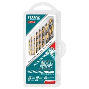 Jeu de 8 forets pour métal  TACSD0801 | HSS