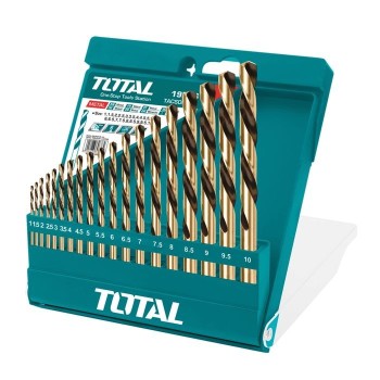 Jeu de 19 forets pour métal  TACSD0195 | HSS