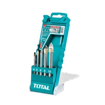 Jeu de 5 forets pour verre  TACSD7256 | HSS