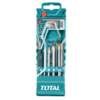 Jeu de 5 forets pour verre  TACSD7256 | HSS
