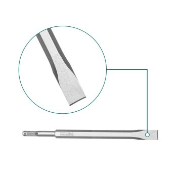 Burin SDS PLUS  TAC15121411 | 250 x 20 mm | Chrome-molybdène (Cr-Mo)