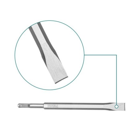 Burin SDS PLUS  TAC15121411 | 250 x 20 mm | Chrome-molybdène (Cr-Mo)