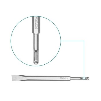 Burin SDS PLUS  TAC15121411 | 250 x 20 mm | Chrome-molybdène (Cr-Mo)