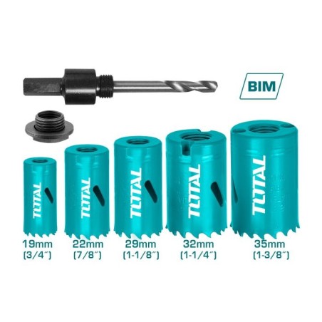 Ensemble de 5 scies trépans  TACSH1071