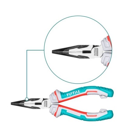 Pince bec plat renforcée  THT220S | 180 mm | Chromo-vanadium (Cr-V)