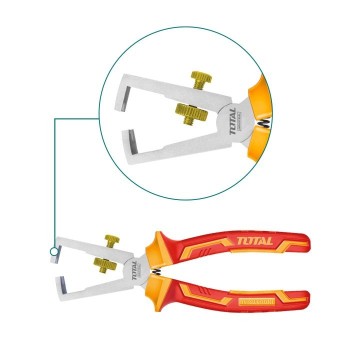 Pince isolée à dénuder les fils  THTIP2661 | 160 mm | Chromo-vanadium (Cr-V)