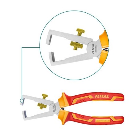 Pince isolée à dénuder les fils  THTIP2661 | 160 mm | Chromo-vanadium (Cr-V)
