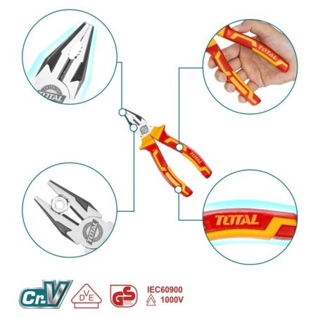 Jeu de 3 pinces isolées  THT2K0302 | Chromo-vanadium (Cr-V)