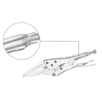 Mâchoire gip bouche plate  THT19902 | 250 mm | Acier au carbone