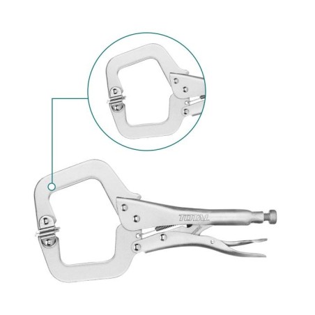 Mâchoire gip bouche type C  THT111113 | 280 mm | Acier au carbone
