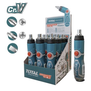 tournevis articulé à 12 pointes  TACSD30136 | Chromo-vanadium (Cr-V)