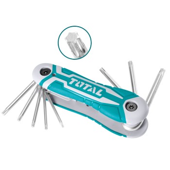 Jeu 8 clés Torx couteau  THT1061846 | Chromo-vanadium (Cr-V)