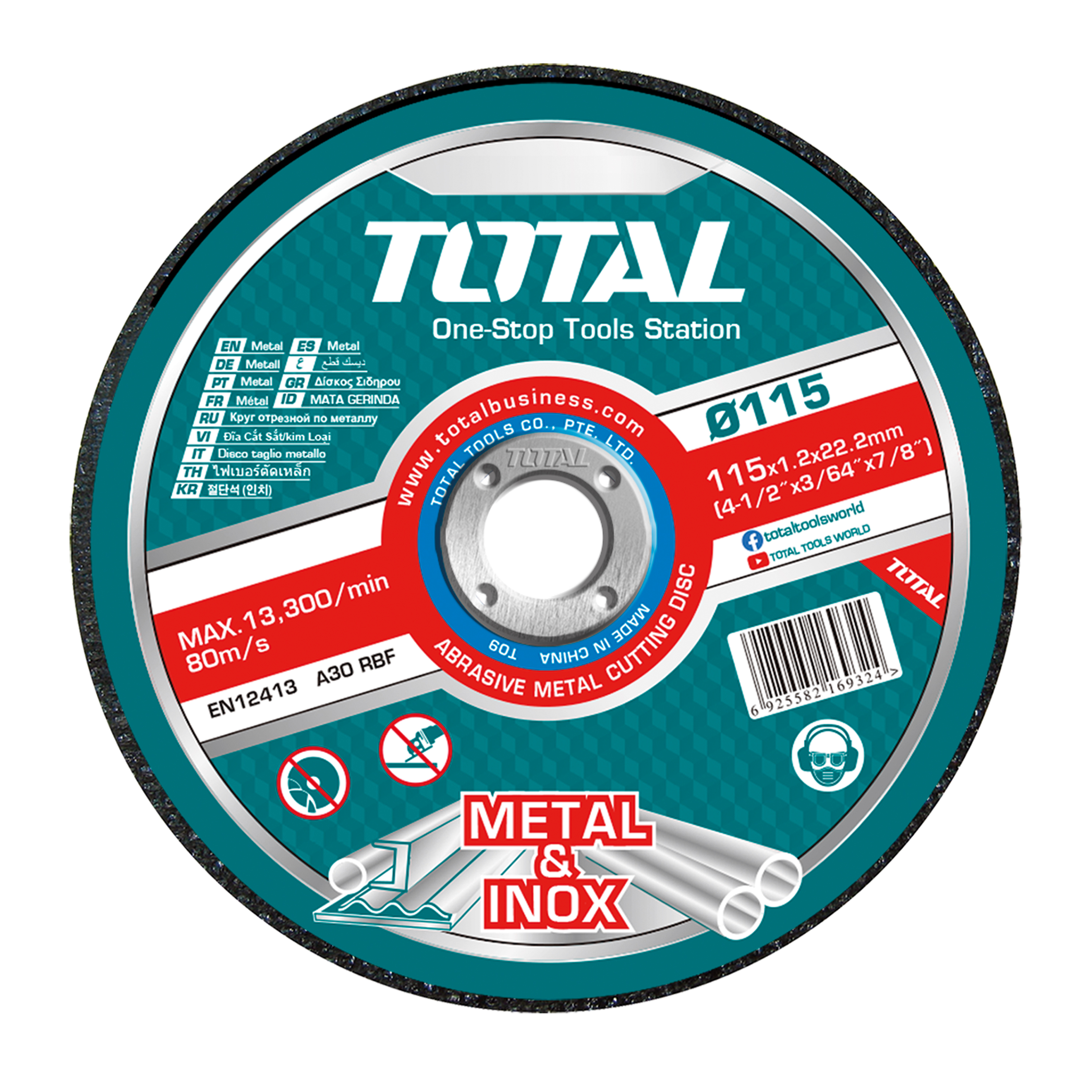Boîte de 50 disques de coupe  TAC22111550 | Ø115 mm