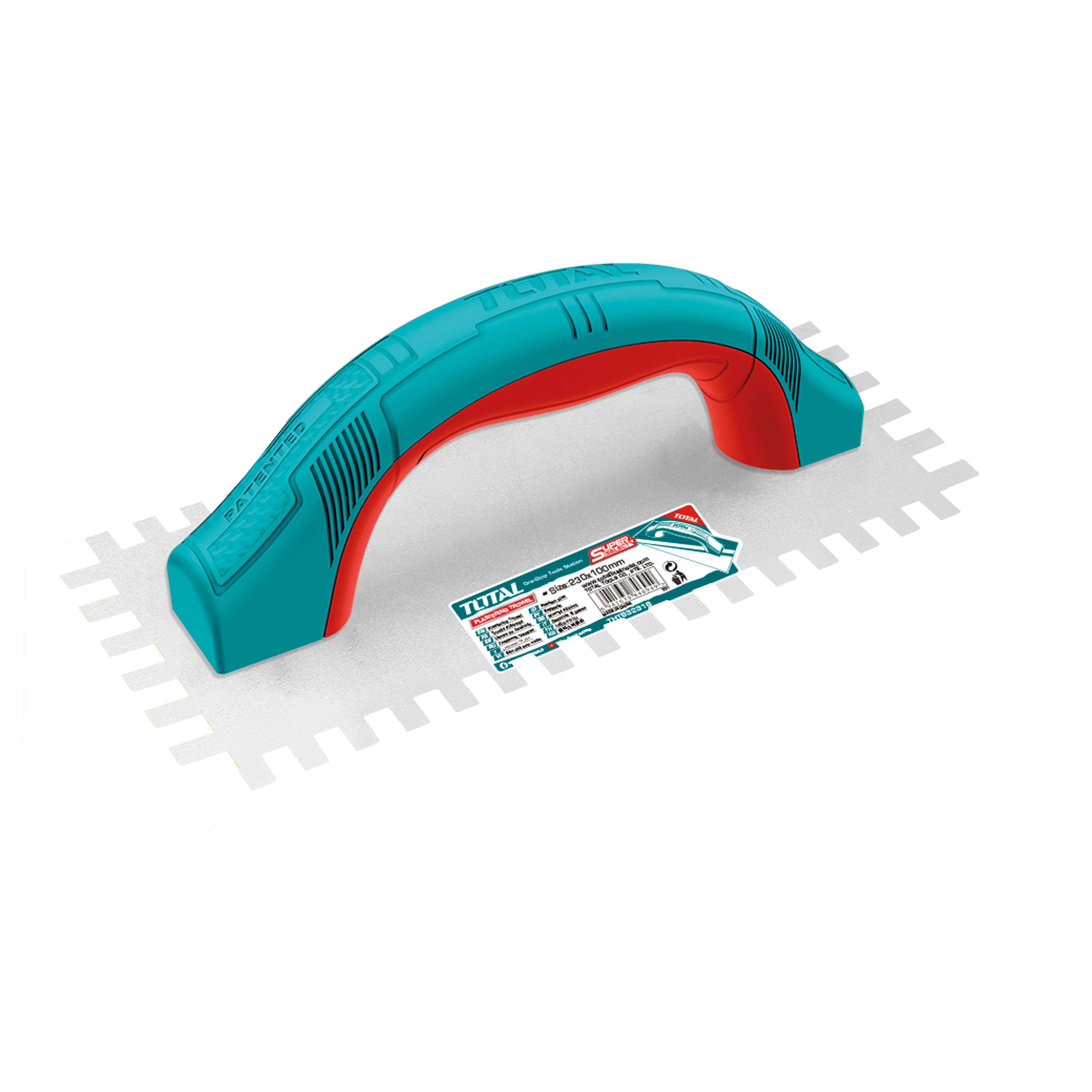 Platoir denté  THTT952316 | 230 x 100 mm | Acier au carbone