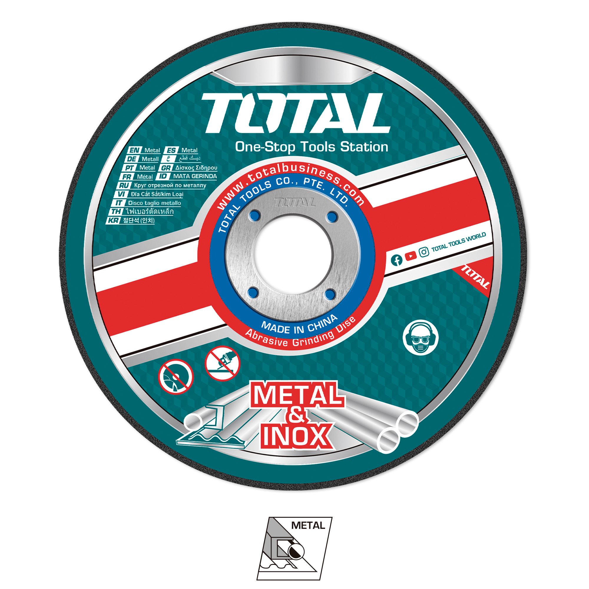 Boîte de 10 disques de coupe  TAC2211 | Ø125 mm
