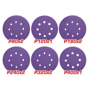 Jeu feuilles abrasives rondes  TAC73150102 | Ø150 mm