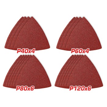 Jeu feuilles abrasive pour ponceuse multifonctions  TAC78080201