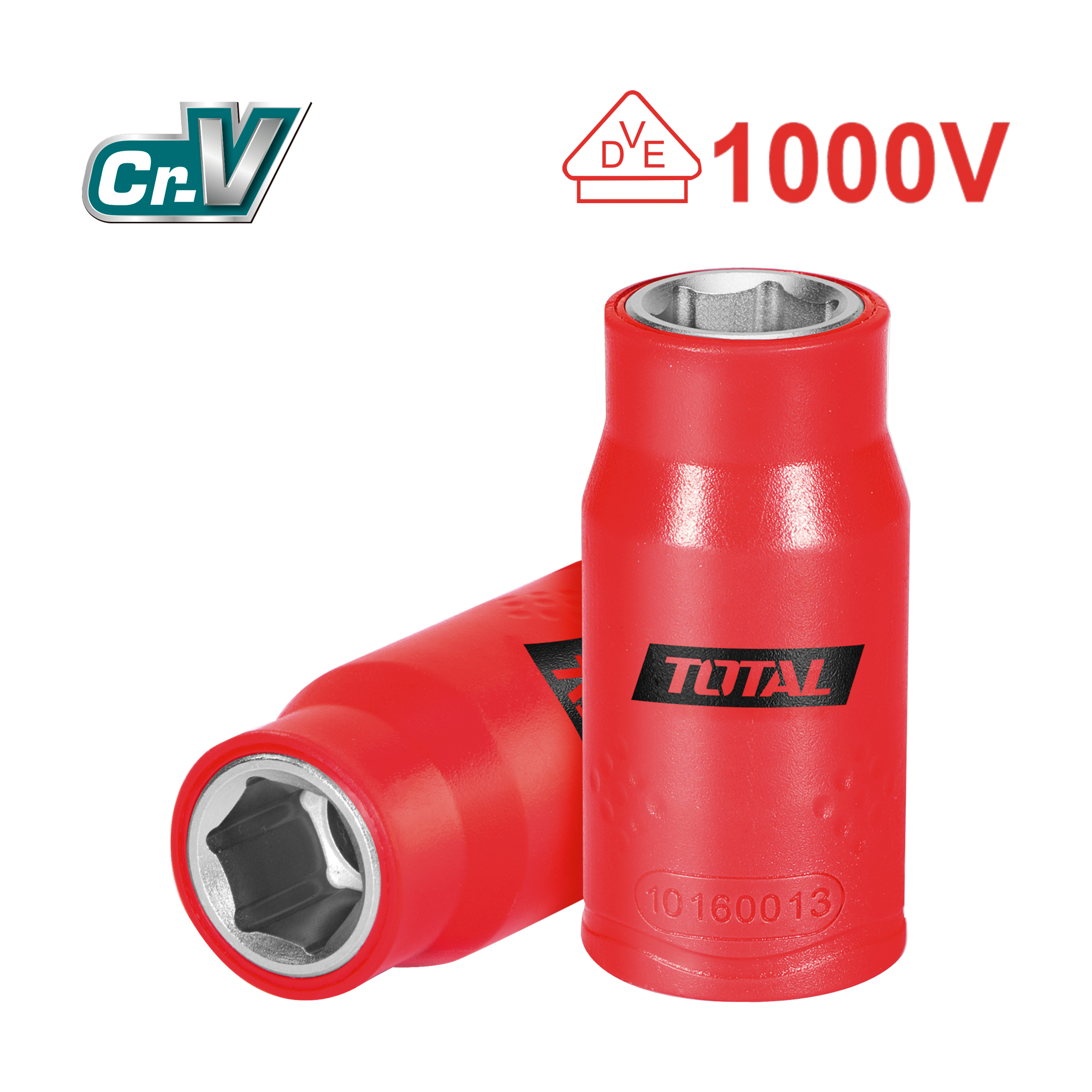 Douille hexagonale 1/2'' isolée  THIHAST12 | 16 mm | Chromo-vanadium (Cr-V)