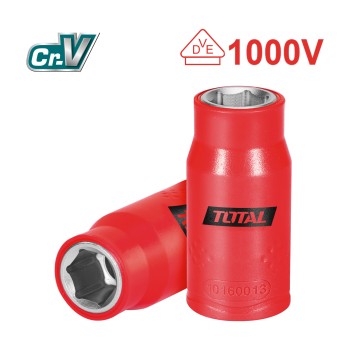 Douille hexagonale 1/2'' isolée  THIHAST12 | 17 mm | Chromo-vanadium (Cr-V)