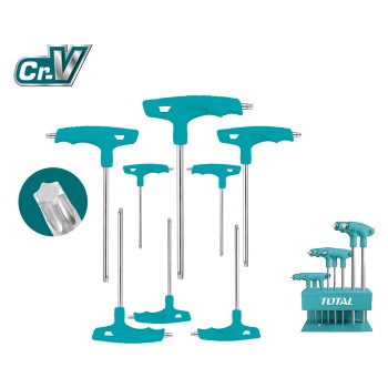 Jeu 8 clés Torx poignée en T  THHW80836 | Chromo-vanadium (Cr-V)