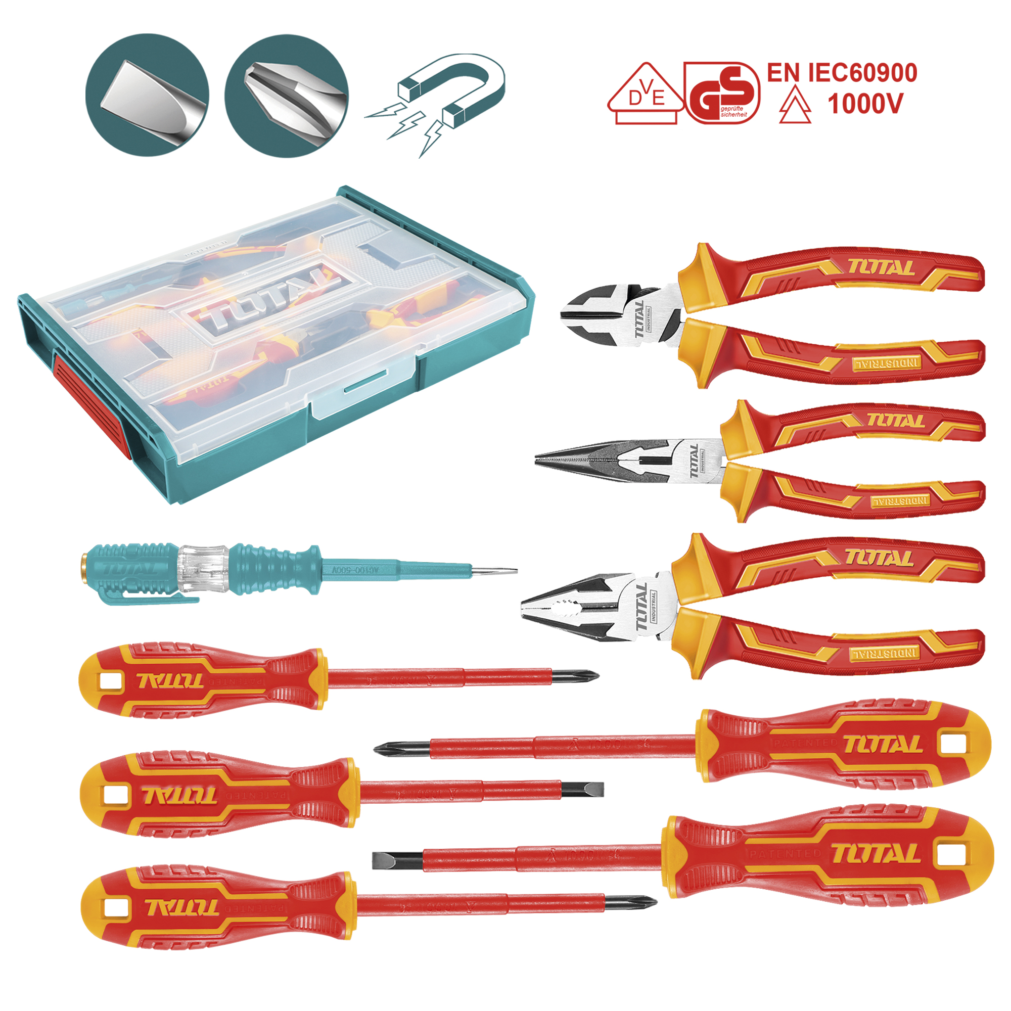 Valise avec 9 outils isolés  THKTV02H091