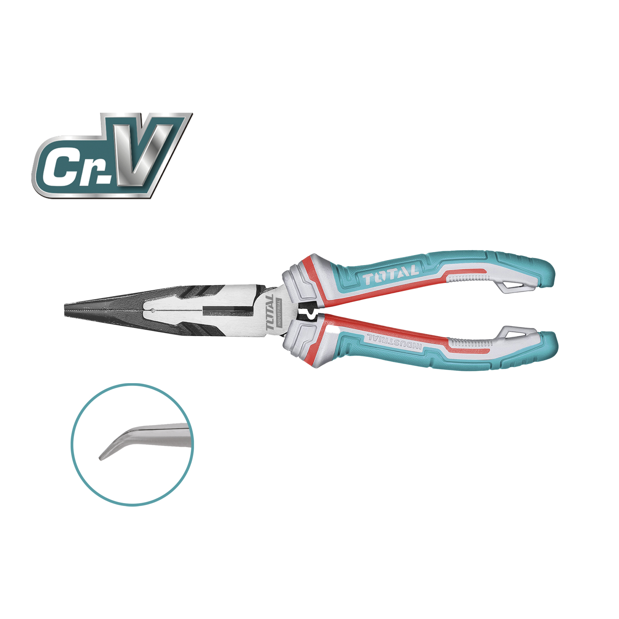 Pince coudée  THT24816S | 200 mm | Chromo-vanadium (Cr-V)