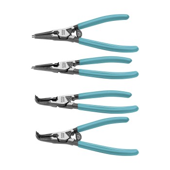 Jeu de 4 pinces pour circlips  THTJ214042 | 180 mm | Acier au carbone