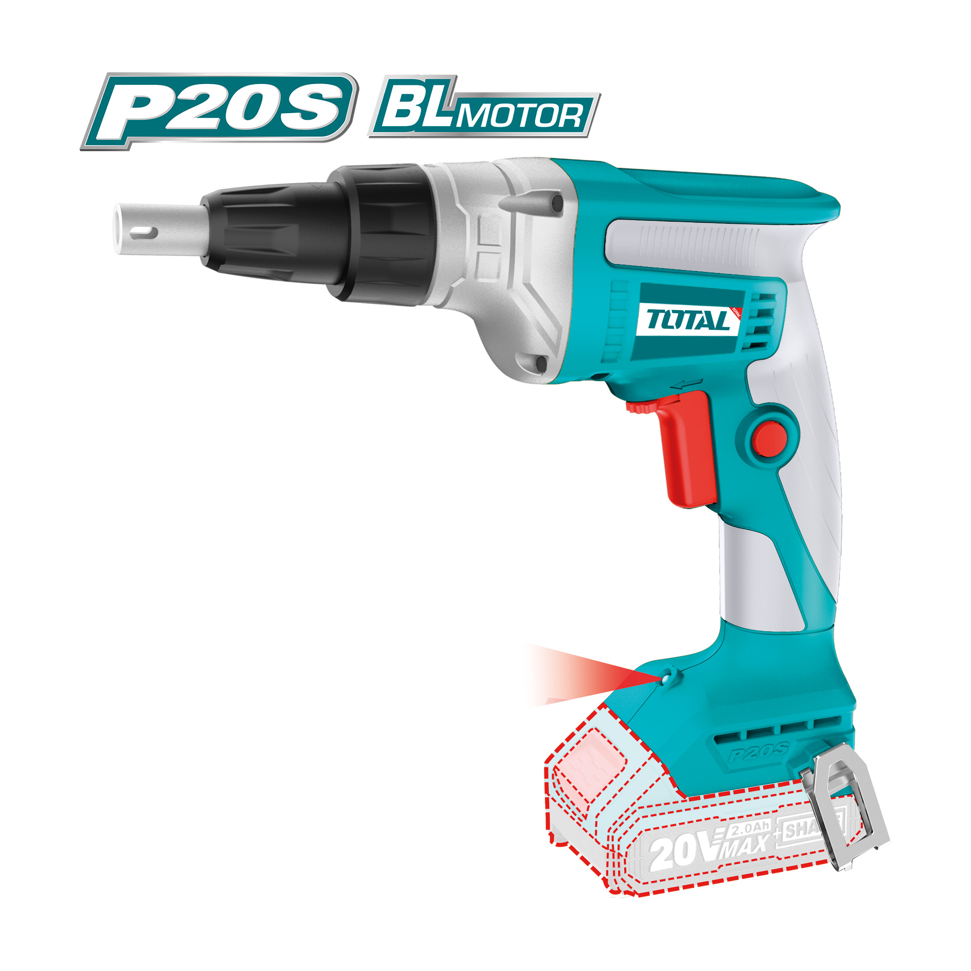 Perceuse visseuse pour plaques de plâtre  TDSLI2042006 | 20 V