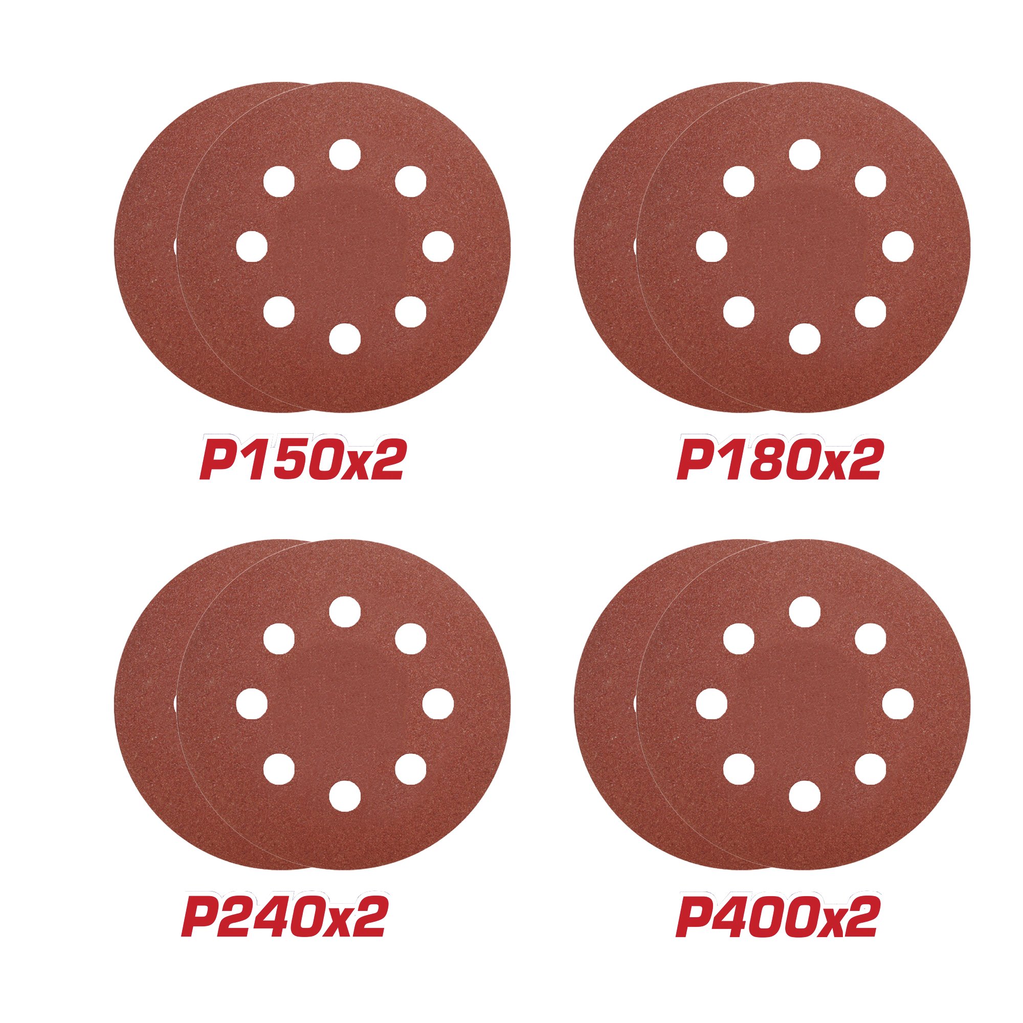 Jeu disque abrasifs velcro  TDWS7501-73 | Ø180 mm