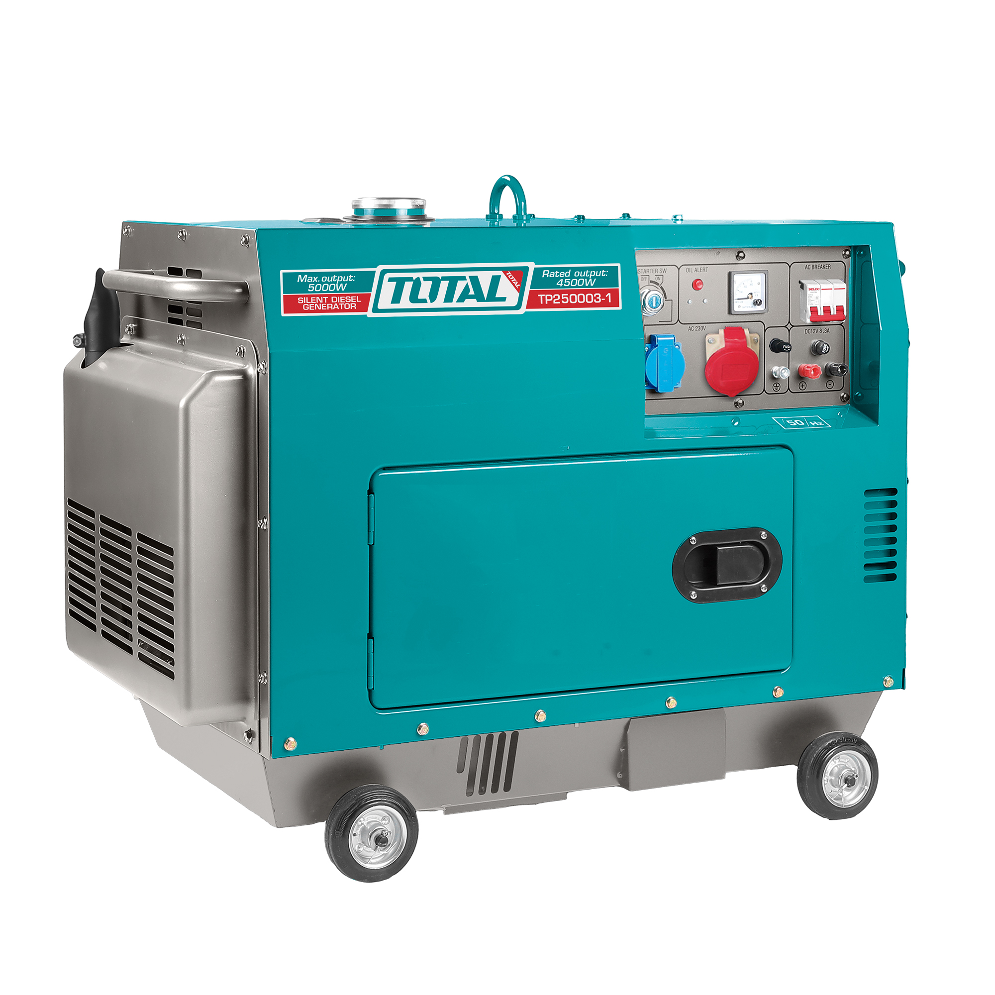 GENERATEUR diesel insonorisé 5.0 kW - Triphasé ATS  TP250003-1 | 5.0 kW
