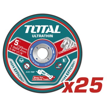 Boîte de 25 disques de coupe  TAC21012525 | Ø125 mm