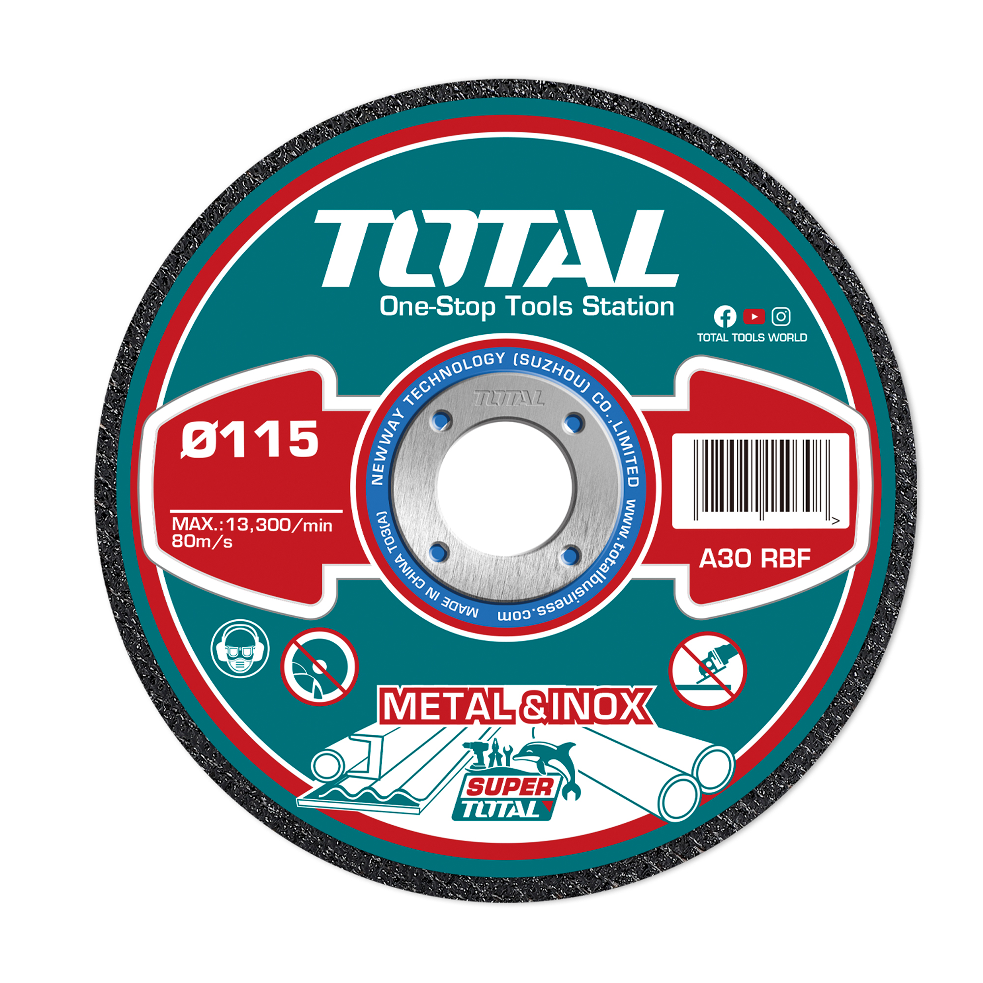Boîte de 50 disques de coupe  TAC20111550 | Ø115 mm
