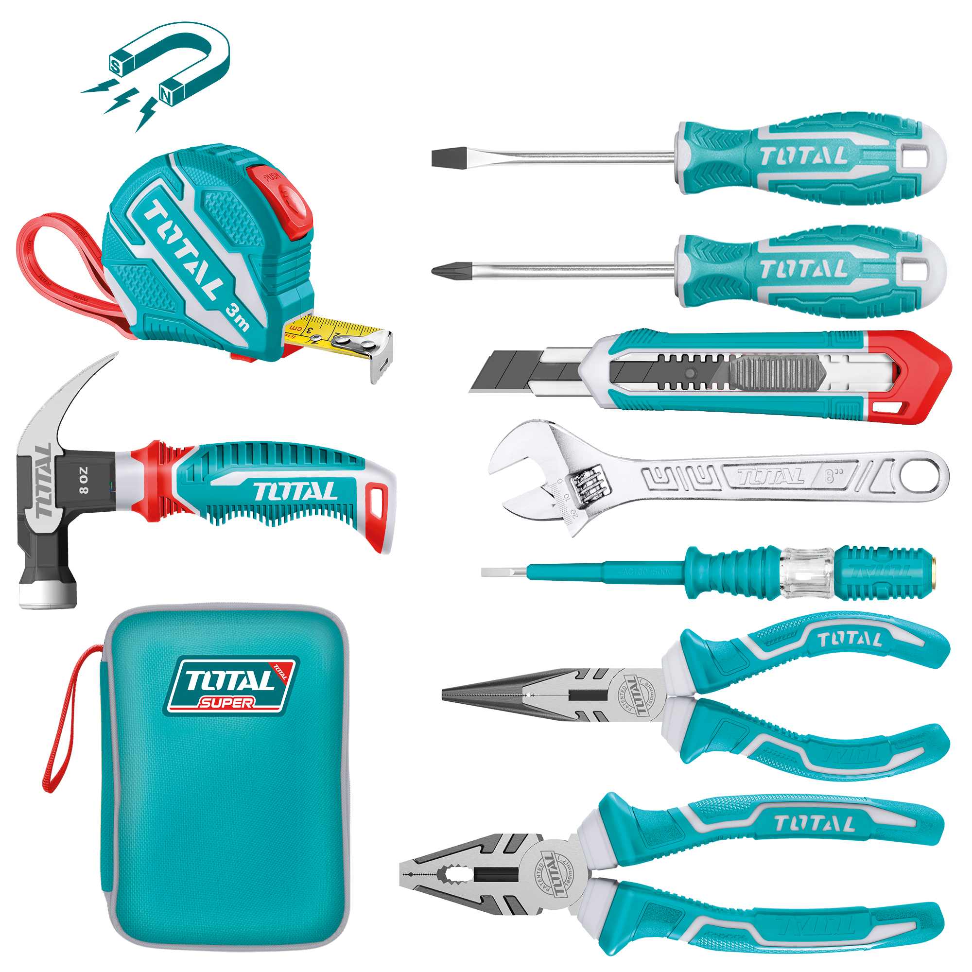 Boîte avec 9 outils  THKTHP90097 | 9 Pièces