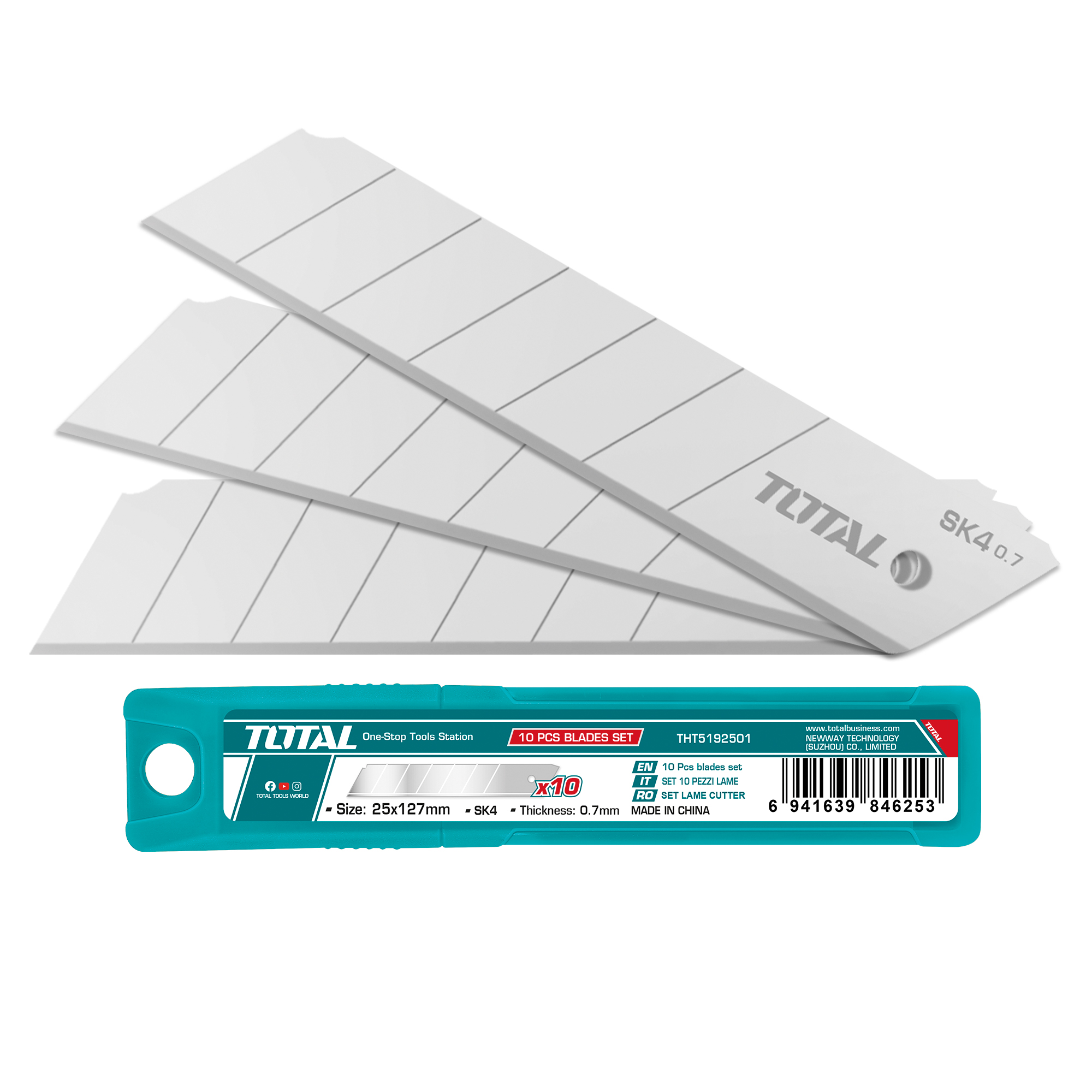 Lames de rechange pour cutter  THT5192501 | 25 x 127 mm