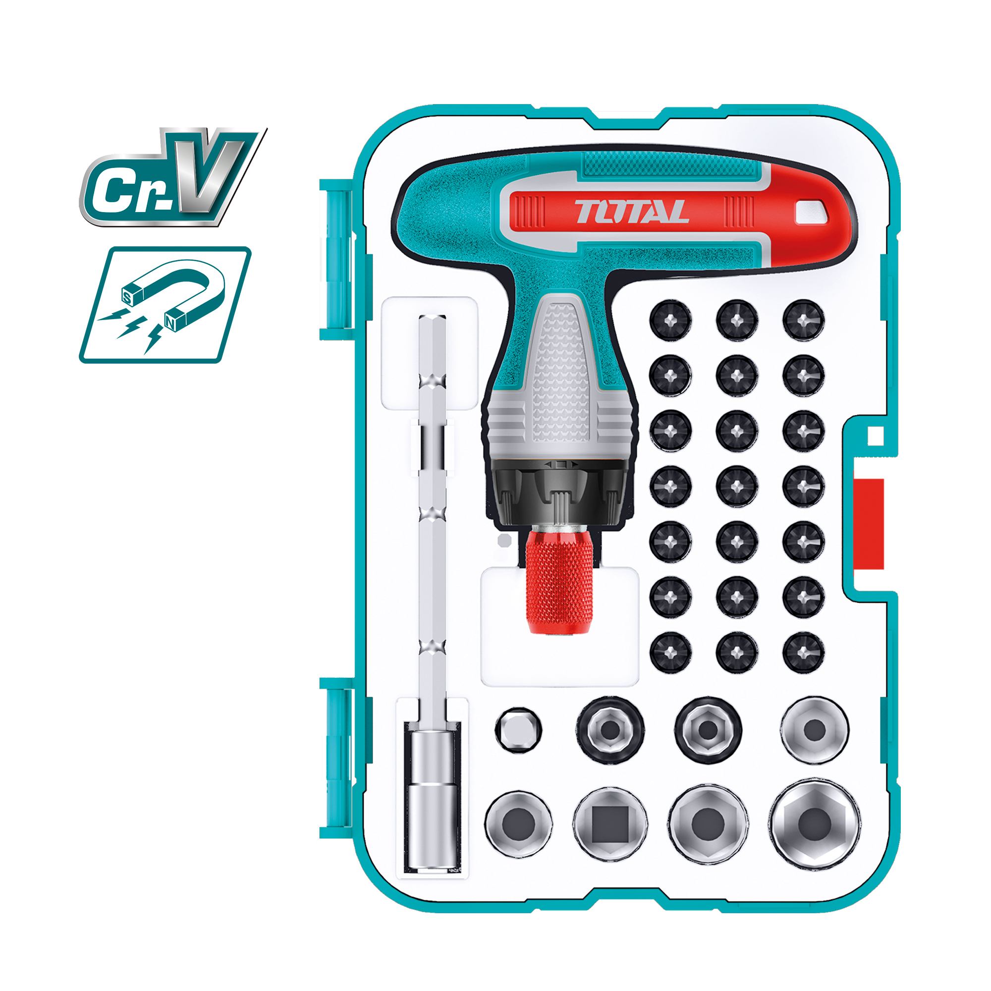 Jeu pointes clé T  TACSD30316 | 31 Pièces