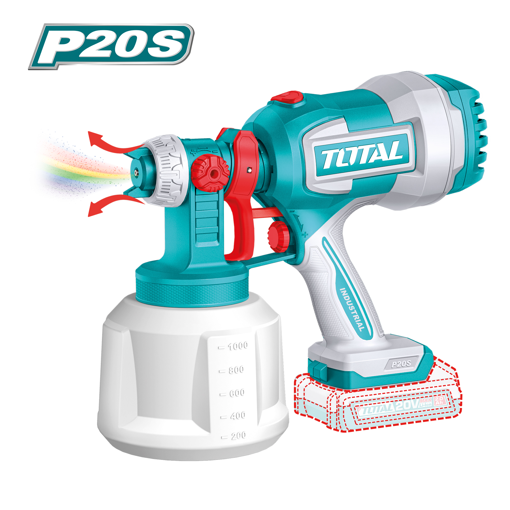 Pistolet de peinture à batterie  TSGLI2004 | 20 V