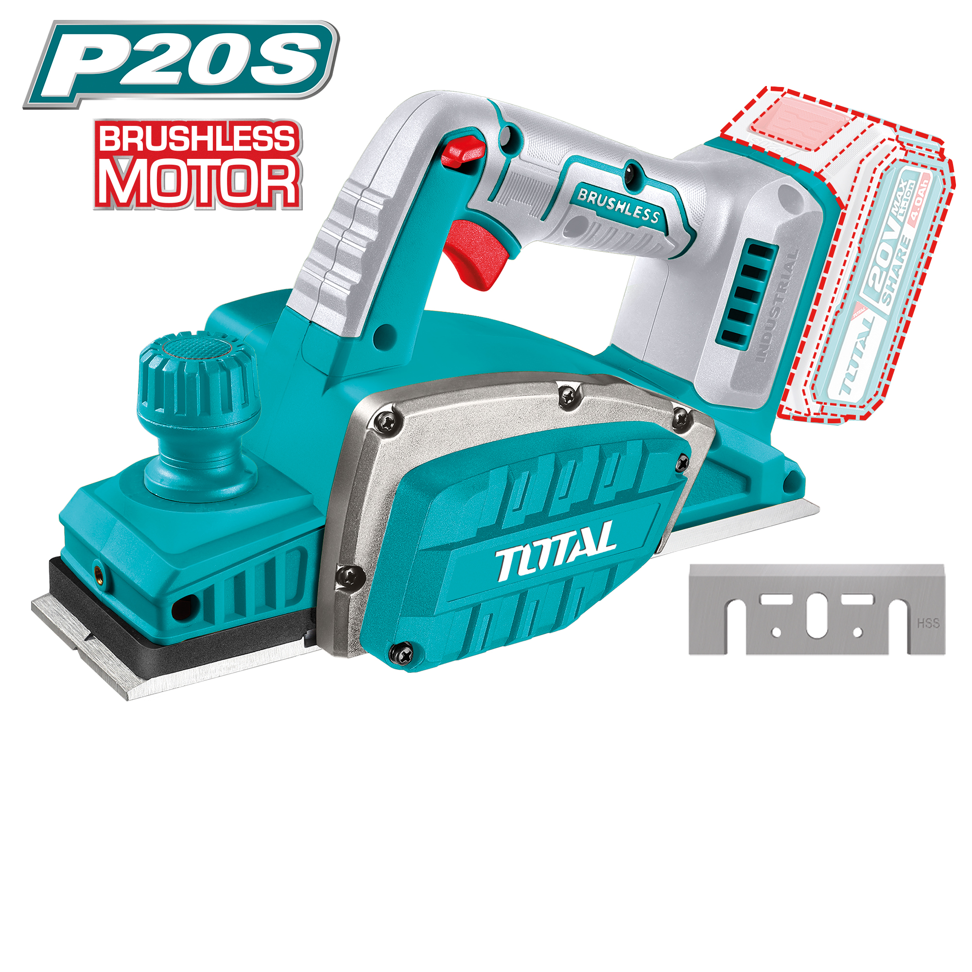 Rabot à batterie  TRLI20401 | 20 V