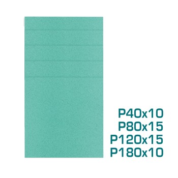 Jeu de 50 feuilles abrasives carrées  TAC145115