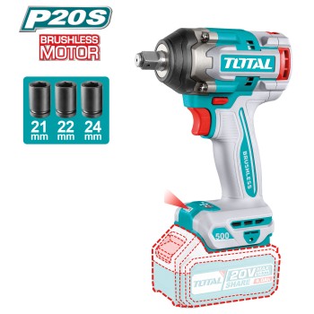 Clé d'impact 1/2'' brushless à batterie  TIWLI20501 | 20 V