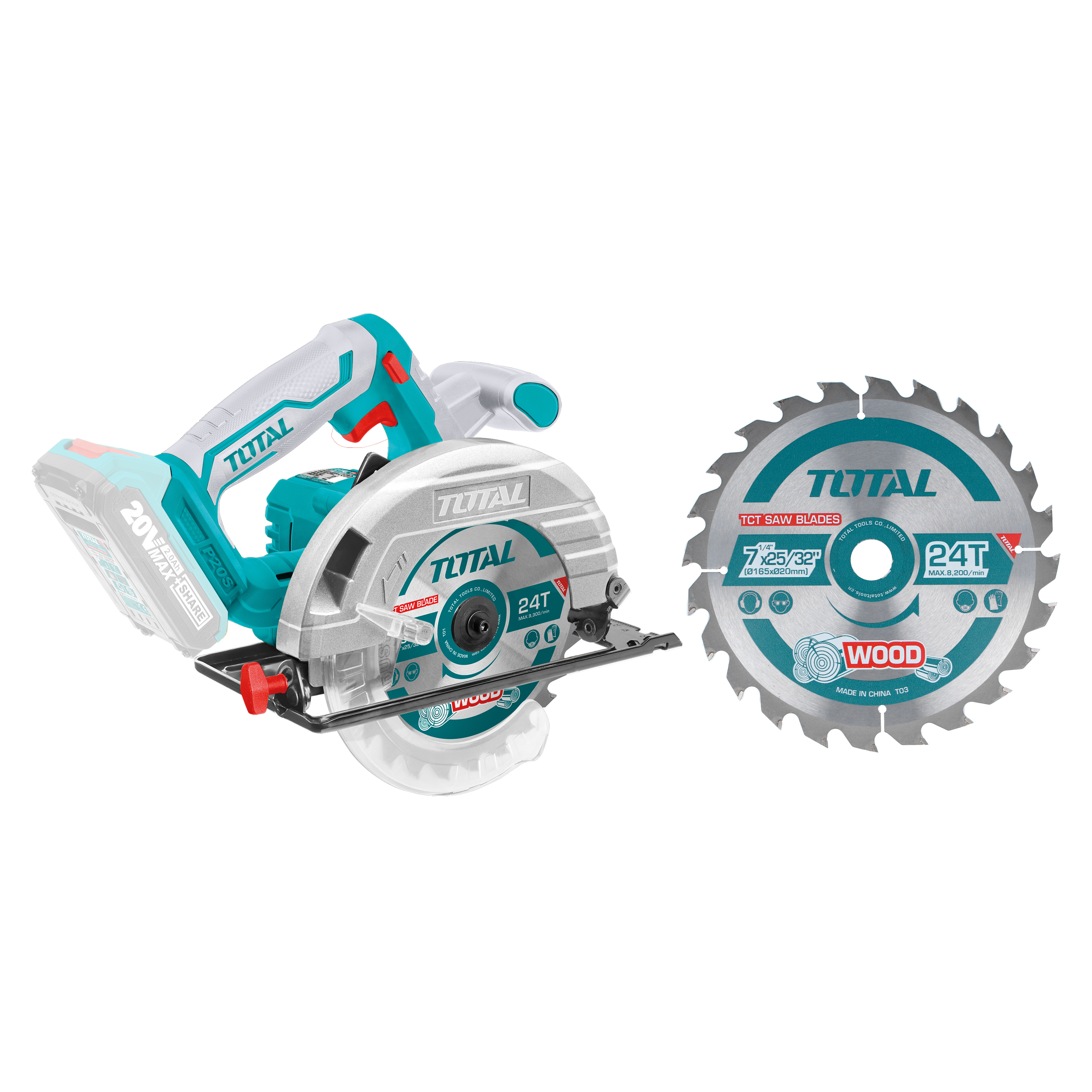 Scie circulaire à batterie  TSLI1651 | 20 V
