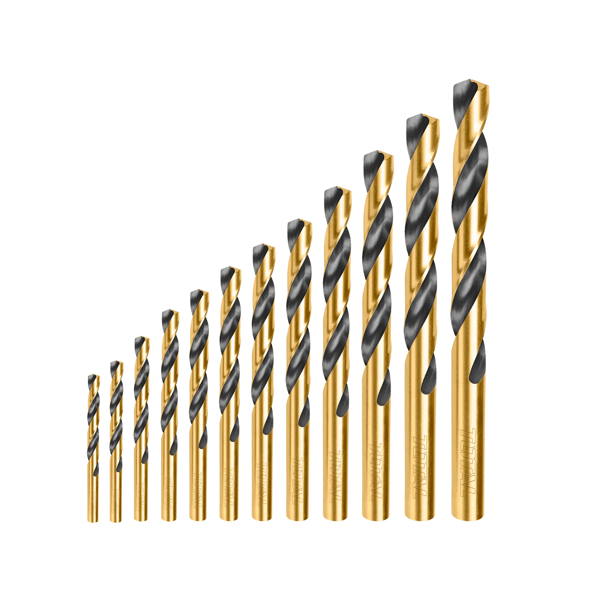 Jeu de 12 forets pour métal  TACSD0125 | HSS