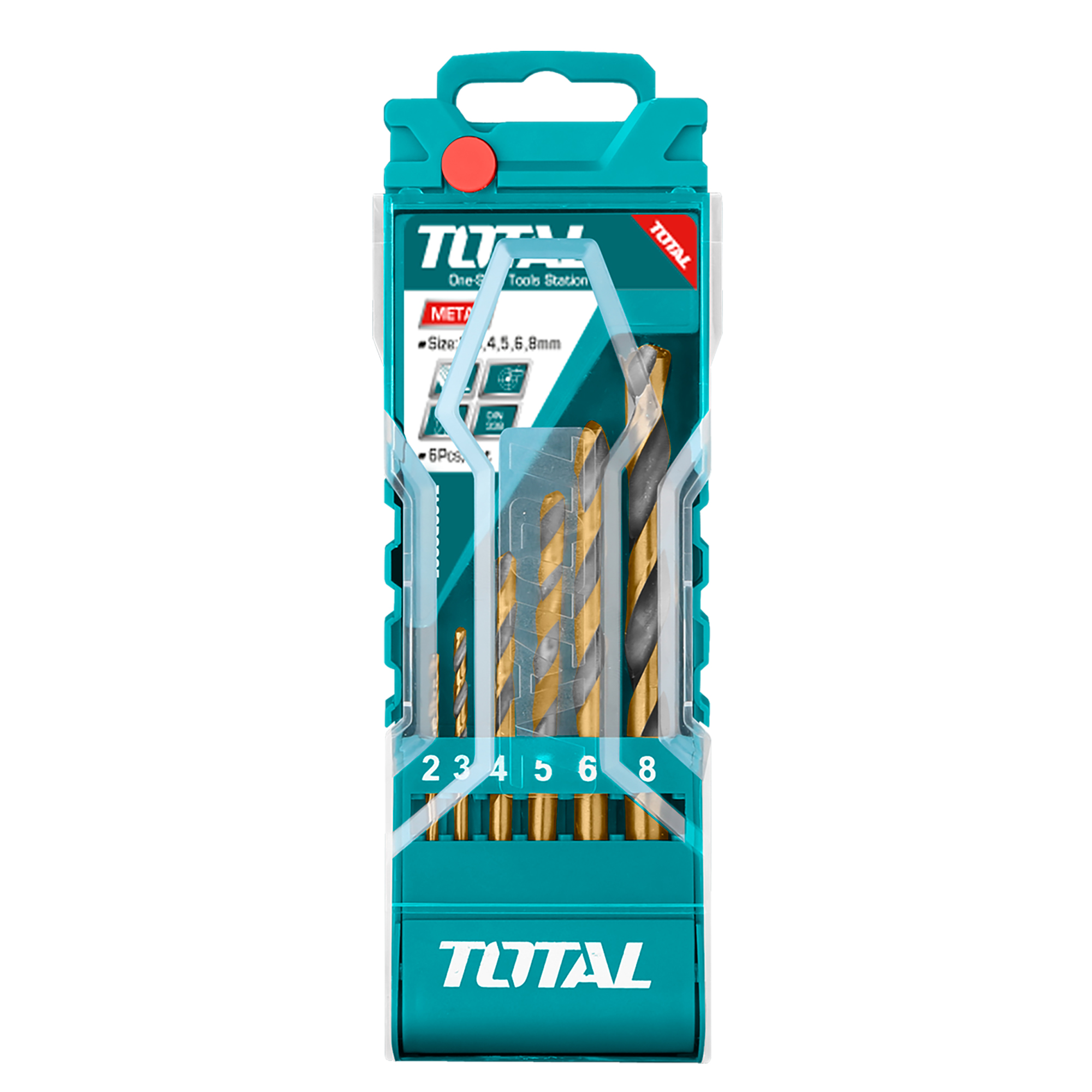 Jeu de 6 forets pour métal  TACSD0065 | HSS