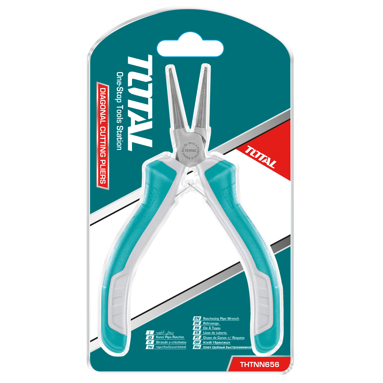 Pince mini ronde  THTMN656 | 115 mm | Chromo-vanadium (Cr-V)