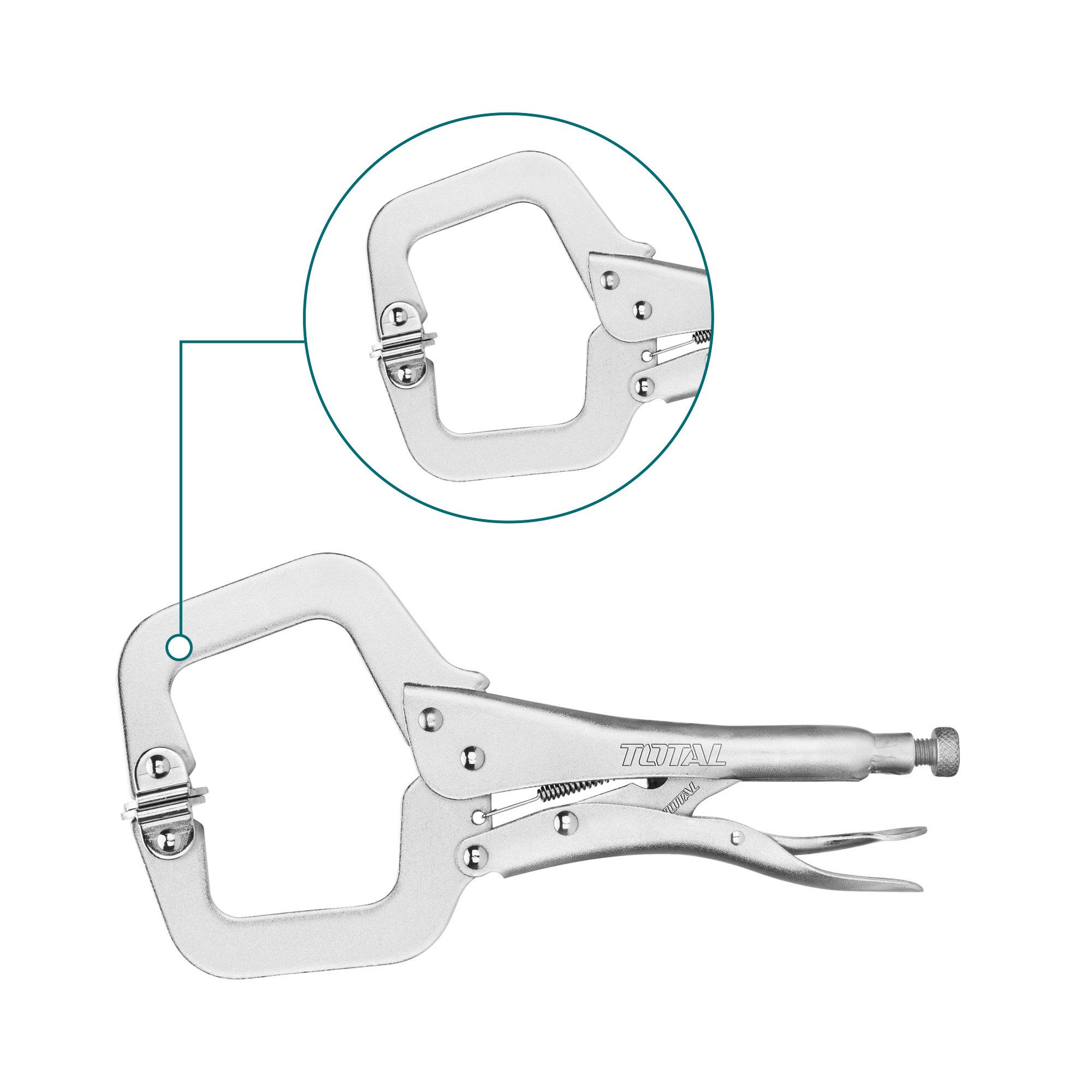 Mâchoire gip bouche type C  THT111113 | 280 mm | Acier au carbone