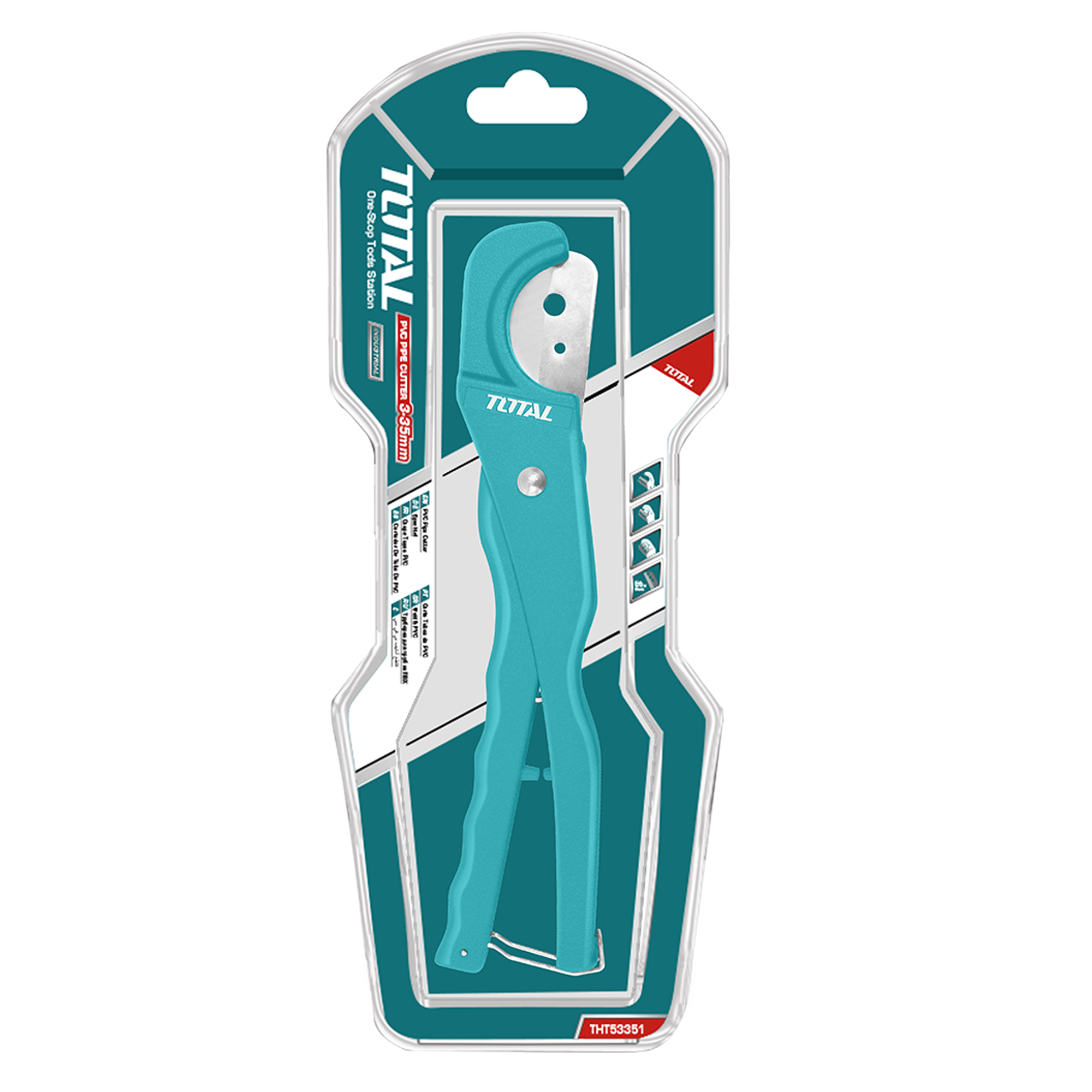Pince coupe-tuyaux en PVC  THT53351 | 35 mm | Aluminium