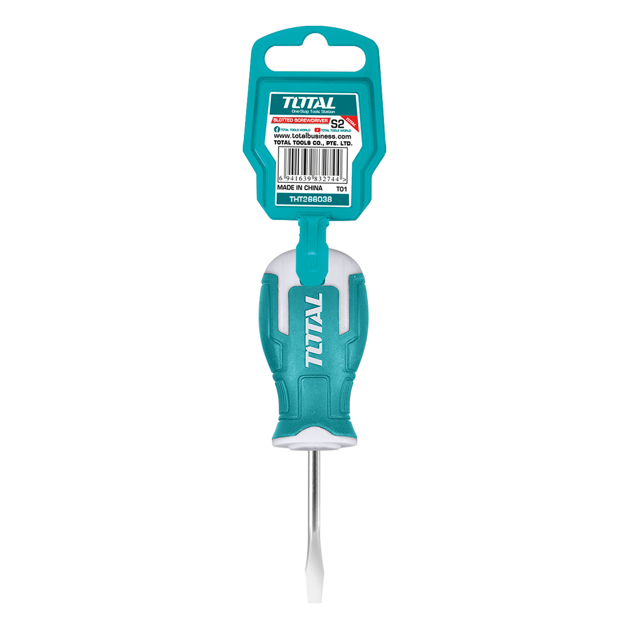 Tournevis embout plat  THT266038 | SL6,5 x 38 mm | Acier